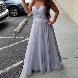 Silver Bridesmaid/prom dress